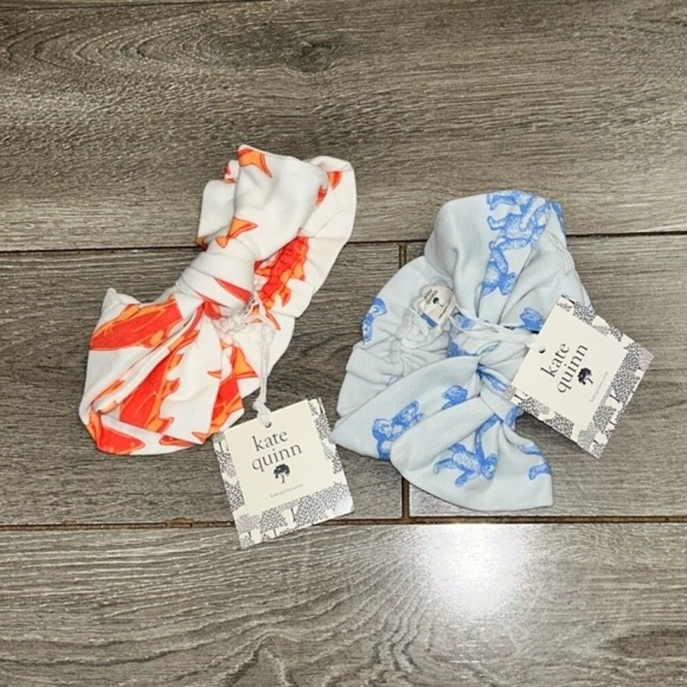 ⭐️NWT Kate Quinn Printed Bow Headbands Bundle Sz L